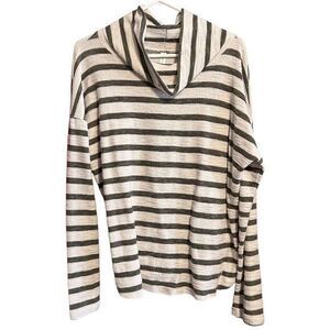 PerSeption Concept Textured Striped‎ Knit Cowl Neck Pullover Sweater Size XL
